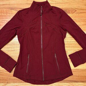 [SOLD on crosspost] Lululemon Size 8 Deep Burgundy Define Jacket Luon